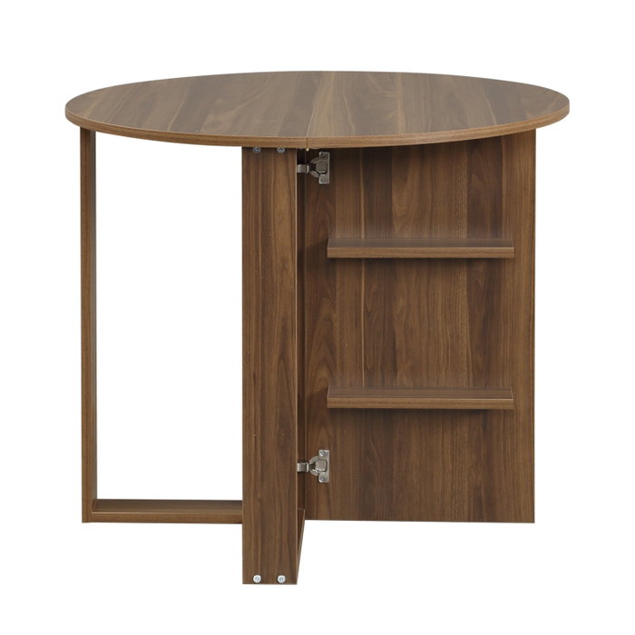 Hanah Home Mesa Plegable Extensible Nogal